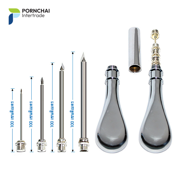 ตัวเจาะกระเพาะโค แบบหัวเจาะ 4 ขนาด Cattle Trocars (Different 4 size)